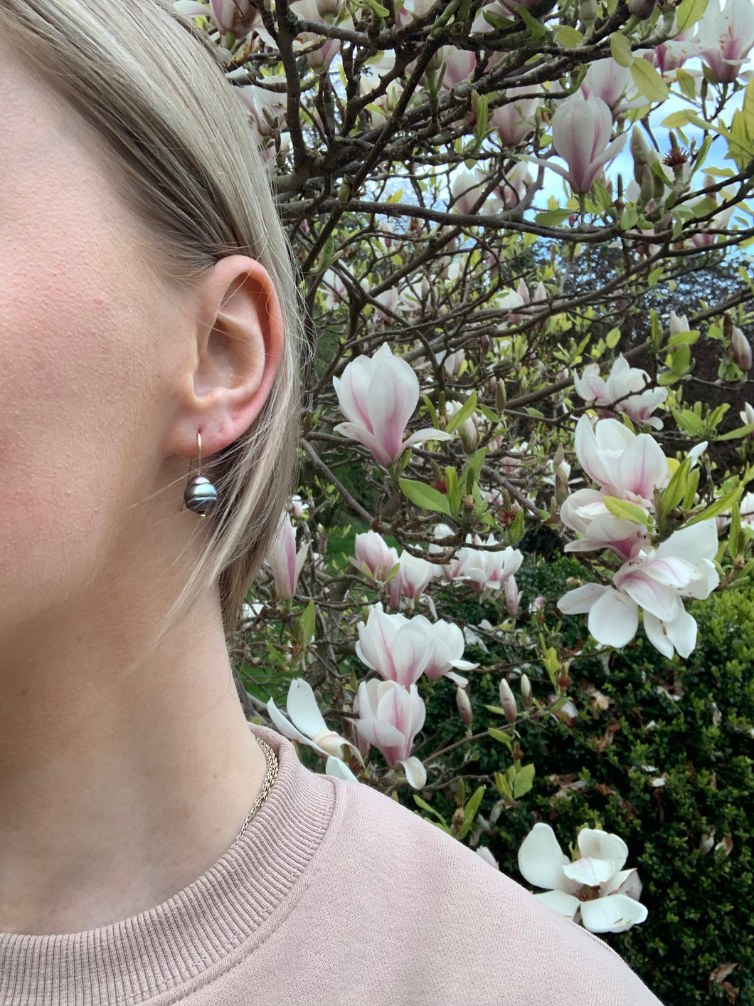 Elevated staples: Baroque pearl earrings